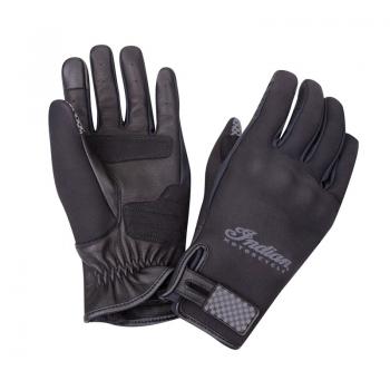 MENS NEOPRENE FLAT TRACK GLOVE - BLACK