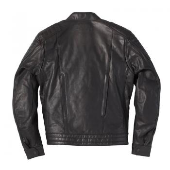 MENS LEATHER DENTON JACKET - BLACK