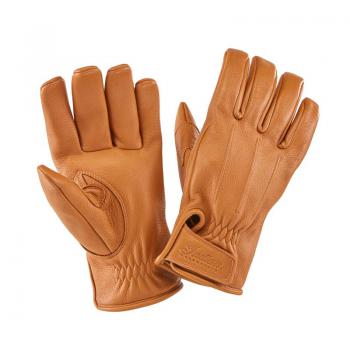 MENS DEERSKIN STRAP GLOVE - TAN