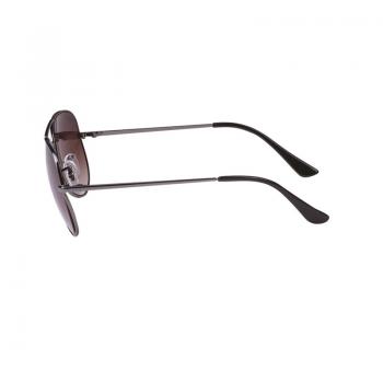 AVIATOR SUNGLASSES WITH BROWN LENS - SILVER