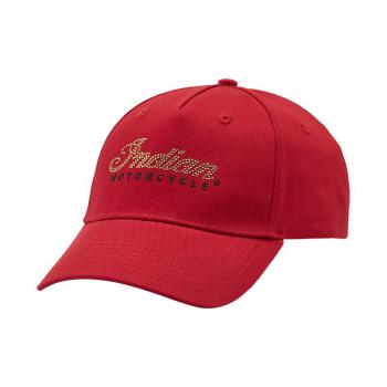 WOMENS EMBELLISHED HAT - RED