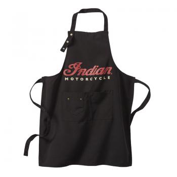 INDIAN MOTORCYCLE BBQ APRON - BLACK