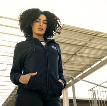 WOMENS 1901 HOODIE - NAVY