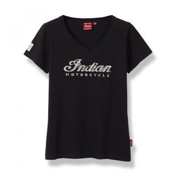 WOMENS SCRIPT LOGO T-SHIRT - BLACK