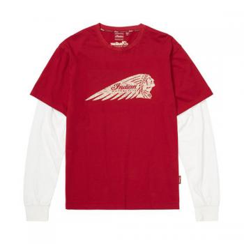 MENS 2 IN 1 GRAPHIC TEE - RED