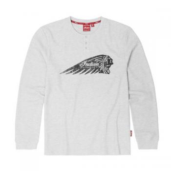 MENS AUTHENTIC WAFFLE LONG SLEEVE T-SHIRT - GRAY
