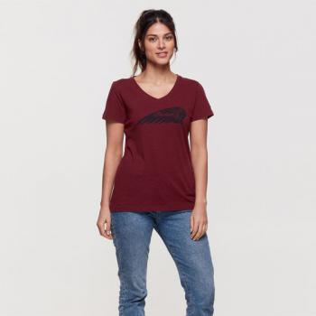 WOMENS MARL TEE - PORT