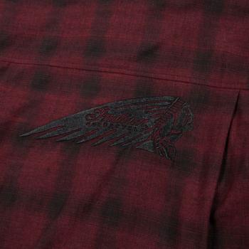 WOMENS DENVER PLAID SHIRT - PORT