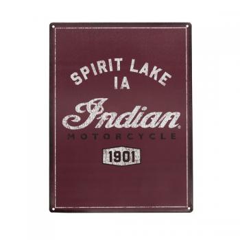 SPIRIT LAKE METAL SIGN