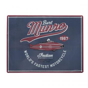 STREAMLINER METAL SIGN - BLUE