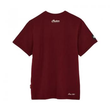 MENS DISTRESSED BLOCK LOGO T-SHIRT - PORT