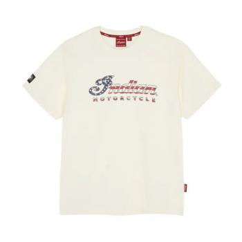 MENS USA SCRIPT LOGO T-SHIRT - WHITE