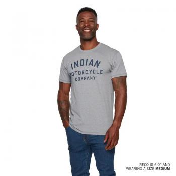 MENS ATHLETE LOGO PRINT T-SHIRT - GRAY