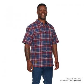 MENS SPRINGFIELD PLAID SHIRT - NAVY