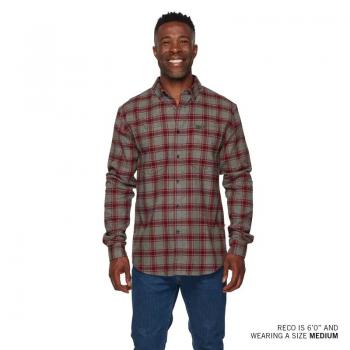 MENS PHOENIX PLAID SHIRT - GRAY