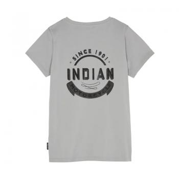 WOMENS BANNER LOGO T-SHIRT - GRAY