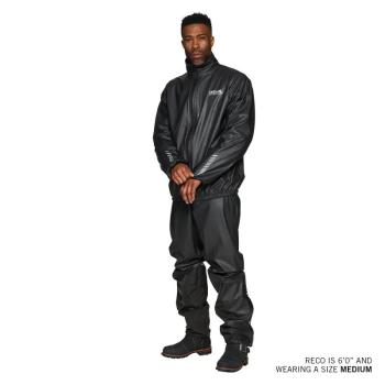 UNISEX RAIN SUIT JACKET - BLACK