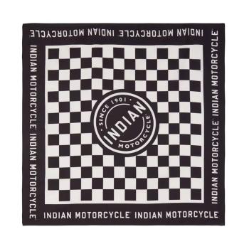 CHECKERBOARD BANDANA - BLACK