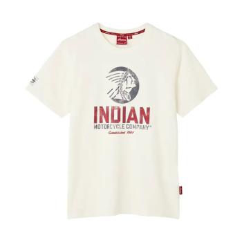 MENS CIRCLE HEADDRESS T-SHIRT - WHITE