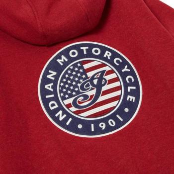 WOMENS USA FLAG HOODIE - RED