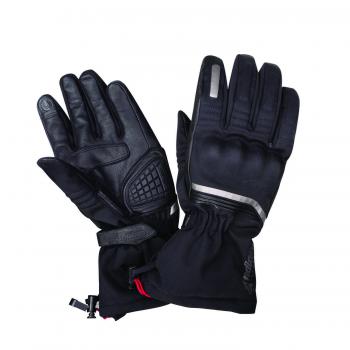 MENS WINTER RIDING GLOVES - HARD KNUCKLES - BLACK