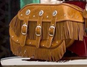 Leather fringe cheap for saddlebags