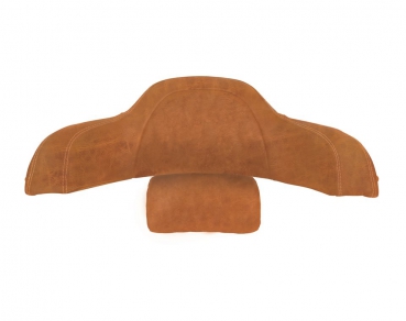 TRUNK BACKREST PADS - LEATHER, NON-QUILTED, DESERT TAN