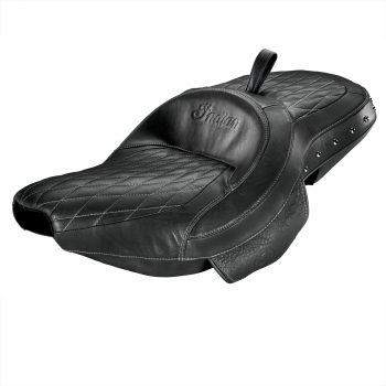 HEATED EXTENDED REACH SEAT FOR ROADMASTER - BLACK/STUDDED