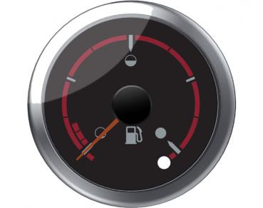 BLACK DIAL FACE FUEL GAUGE - CRUISER MODELS