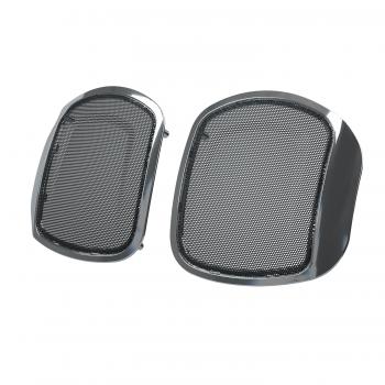 POWERBAND AUDIO CLASSIC SADDLEBAG SPEAKER BEZELS - CHROM - CHIEFTAIN CLASSIC + ROADMASTER