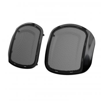 POWERBAND AUDIO CLASSIC SADDLEBAG SPEAKER BEZELS - SCHWARZ - CHIEFTAIN CLASSIC + ROADMASTER