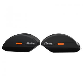 QUICK RELEASE SEMI-RIGID SADDLEBAGS - BLACK