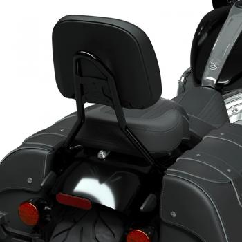 QUICK RELEASE PASSENGER BACKREST - CHIEF STEELFRAME - BLACK