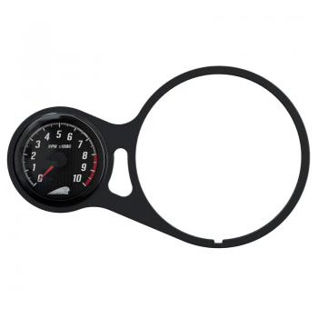 TACHOMETER WITH SHIFT LIGHT - BLACK/BLACK - SCOUT