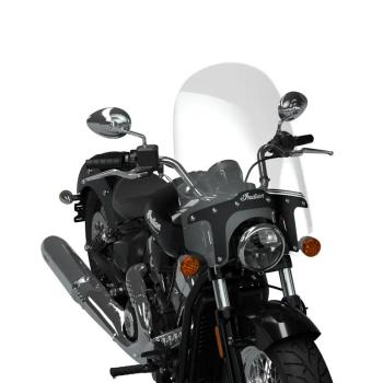 20" QUICK RELEASE TOURING WINDSHIELD - MID, CLEAR, BLACK - SCOUT 1250