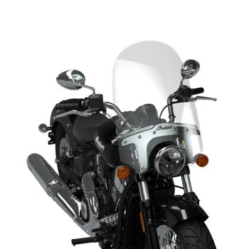 20" QUICK RELEASE TOURING WINDSHIELD - MID, CLEAR, POLISHED - SCOUT 1250