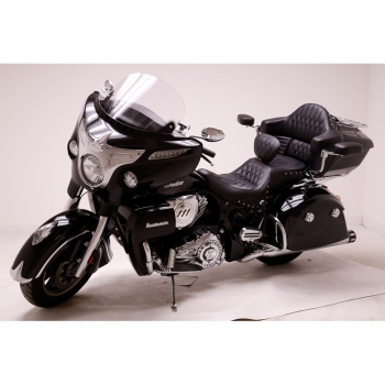 Touring One-Piece Seat - Driver Backrest - Heated - Black - Indian Roadmaster