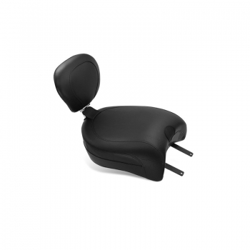 Plain Wide Touring Passenger Seat - with backrest receiver