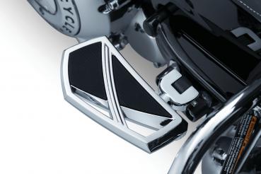 Splined Adapters for OEM Passenger Board Mounts with Kuryakyn Pegs / Floorboards - Gloss Black