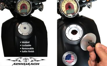 Removable Gas Cap Indian Scout - Silver Satin