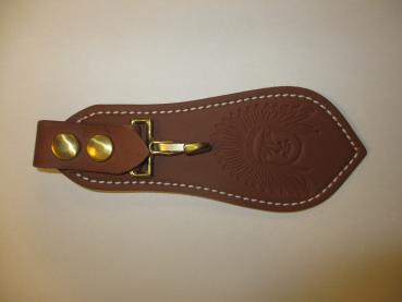 Leather Key Fob Holder - Tan