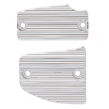 10-Gauge Master Cylinder Covers - Front and Rear Kit für Indian Scout - Chrom