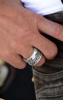 Indian Script Logo Ring