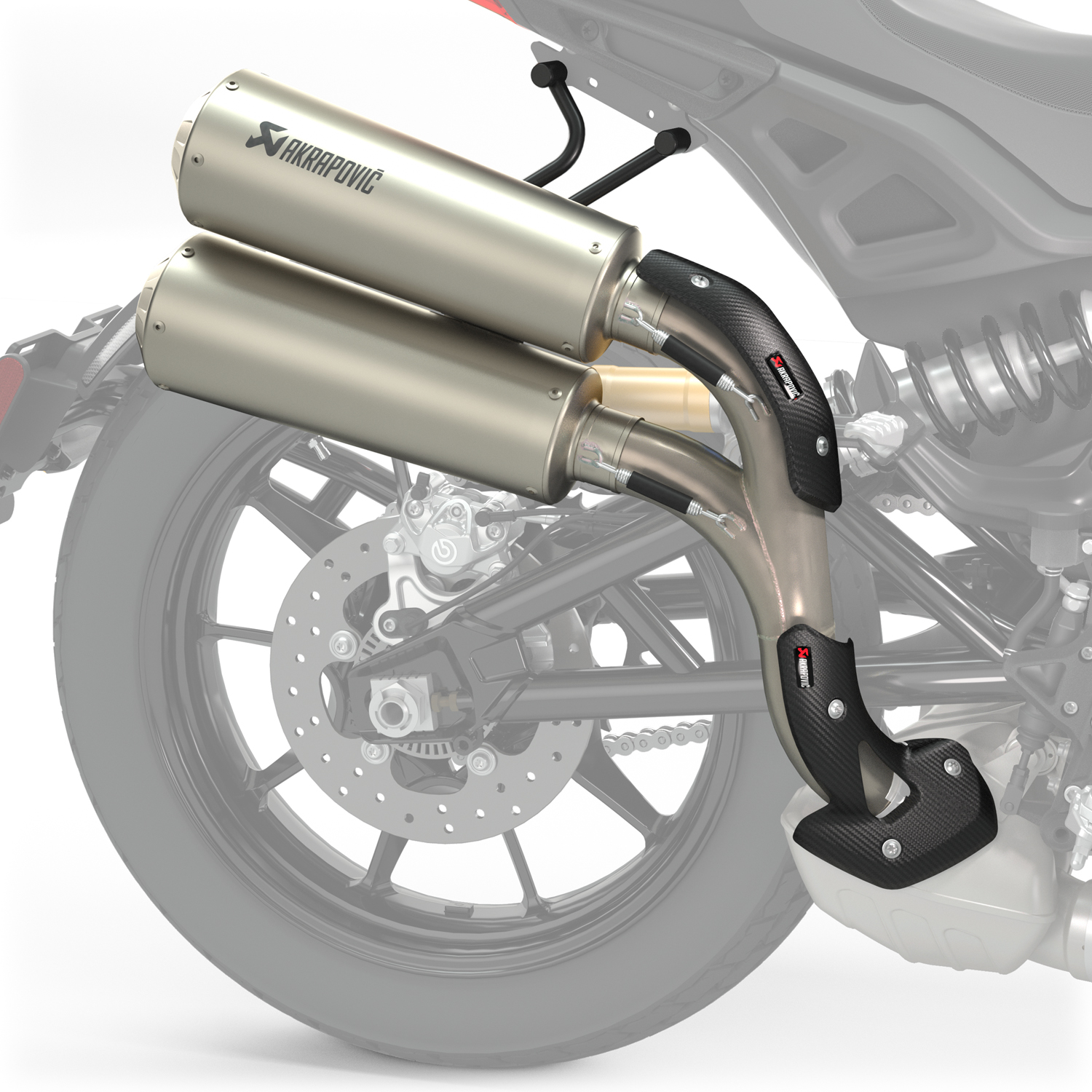 Indian-Only - AKRAPOVIC HIGH MOUNT SLIP-ON EXHAUST - FTR 1200