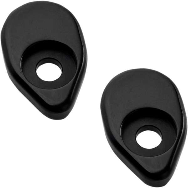 Machined Turn Signal Adapters Rear - black - Indian Scout