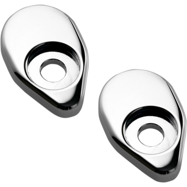 Machined Turn Signal Adapters Rear - Chrome - Indian Scout