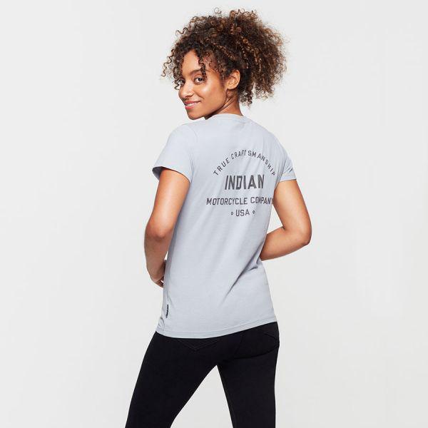 WOMENS TRUE CRFTSMANSHIP USA TEE - GRAY