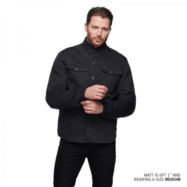 MENS CANYON DENIM OVERSHIRT CE - BLACK