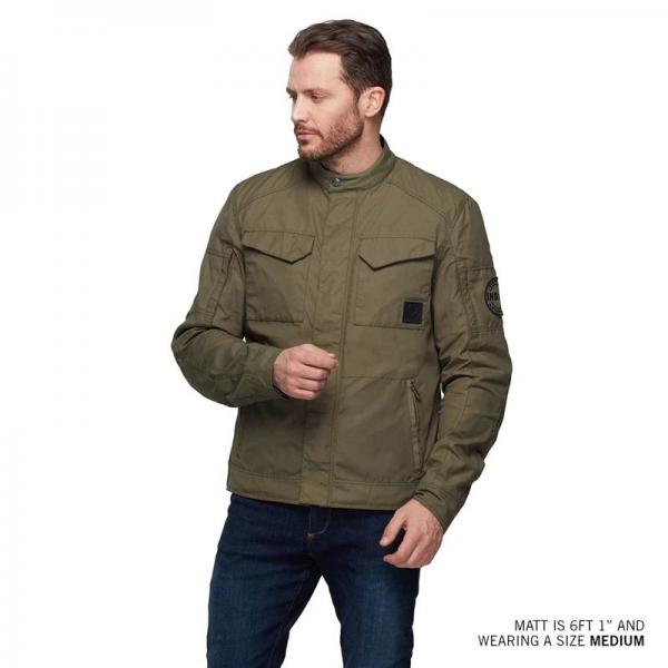 MENS HARRISON WAX JACKET CE - GREEN