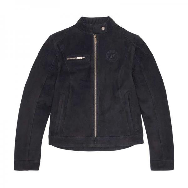 WOMENS CLEVELAND SUEDE JACKET - BLACK